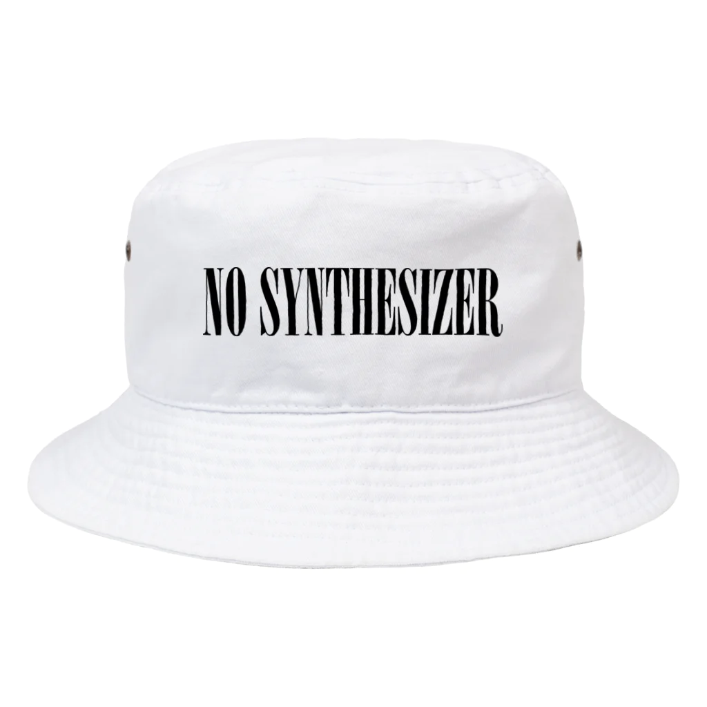 eins zwei drei vierの90年代V系インスパイアグッズ「NO SYNTHESIZER」 Bucket Hat