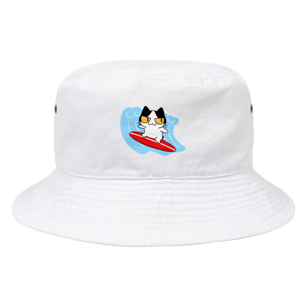 アクセルスタイルのねこサーフィン Bucket Hat