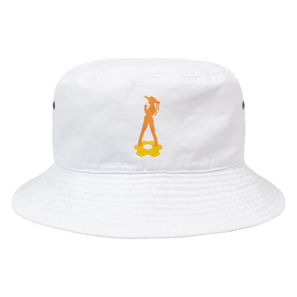 八十三ファミのバーチャルギャングショップの83FAMI x MAYO シルエット Bucket Hat