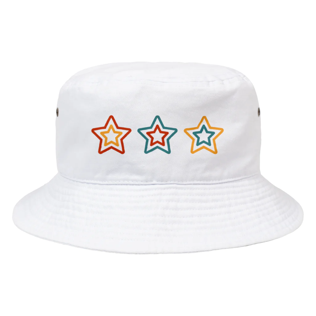 TarCoon☆GooDs - たぁくーんグッズの3sTar☆Coon-Tricolor  バケットハット