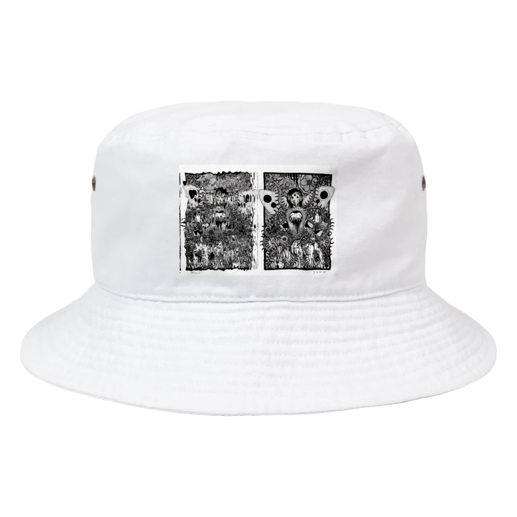 たにみと死の淵の派生霊合星人 Bucket Hat