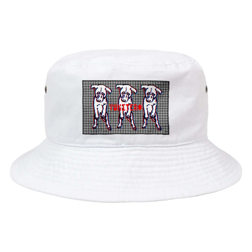 YUKITEROの三匹の犬 Bucket Hat