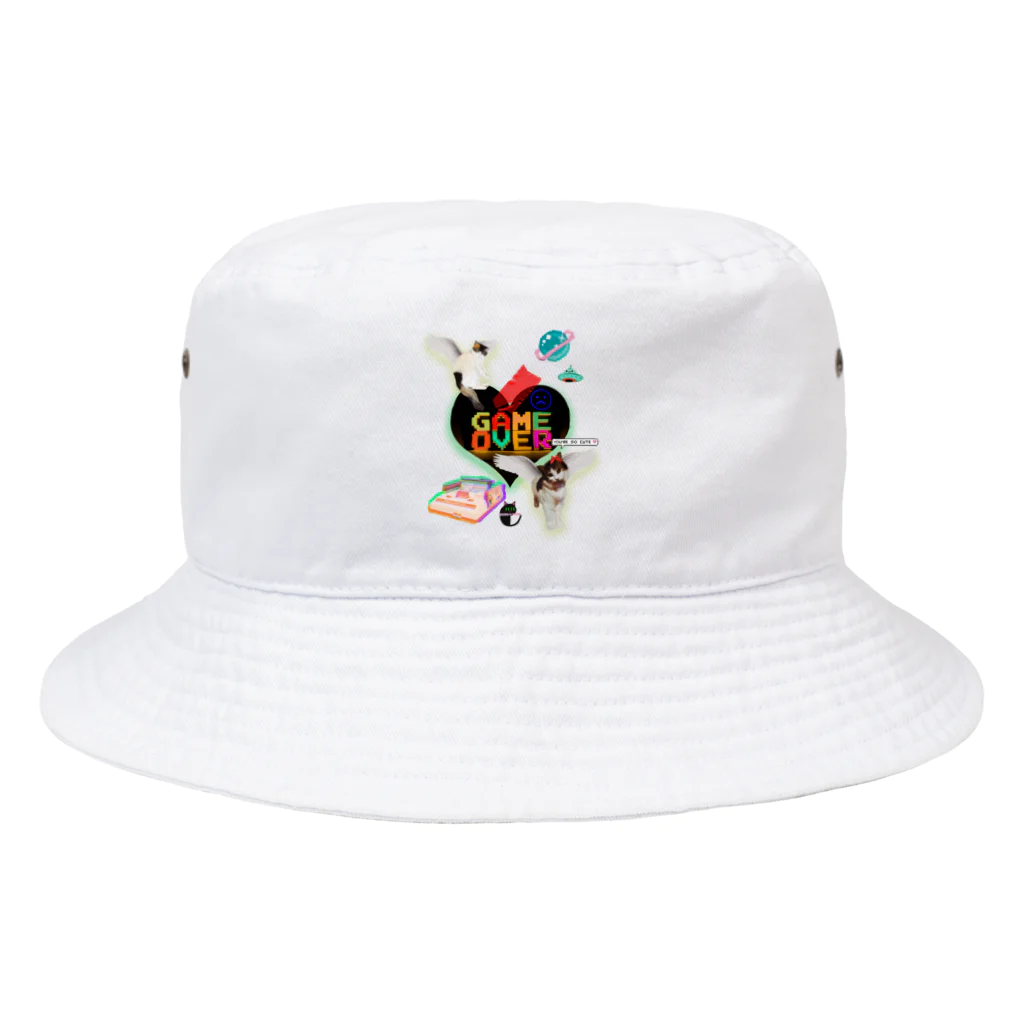 𝙈𝙊𝙈𝙊'𝙨 𝙎𝙝𝙤𝙥のGAME OVER-ハート型 Bucket Hat