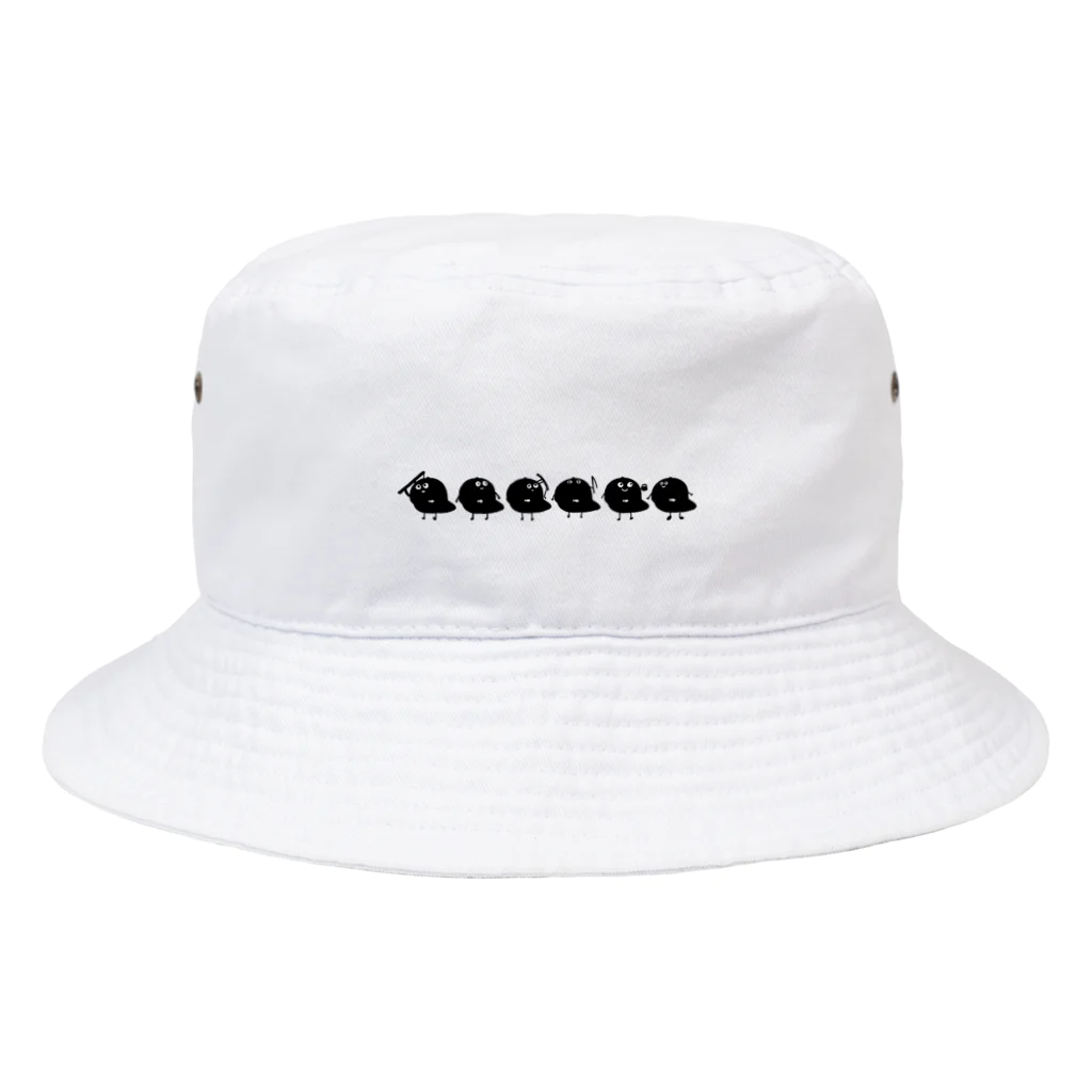 お魚ちゃんねるエイジの釣り好きぼうしくん大集合 Bucket Hat