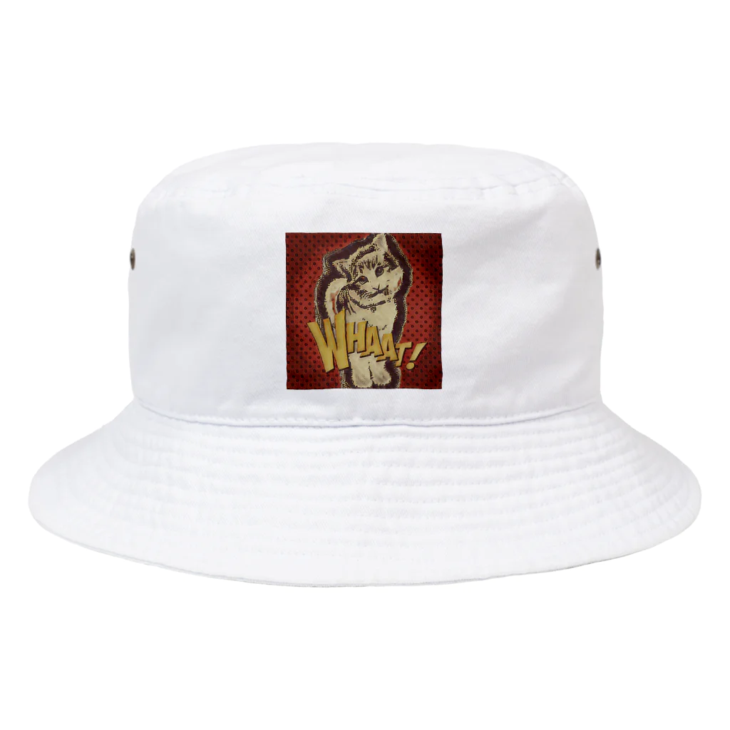 momo_emiのレッド　momo_emi Bucket Hat