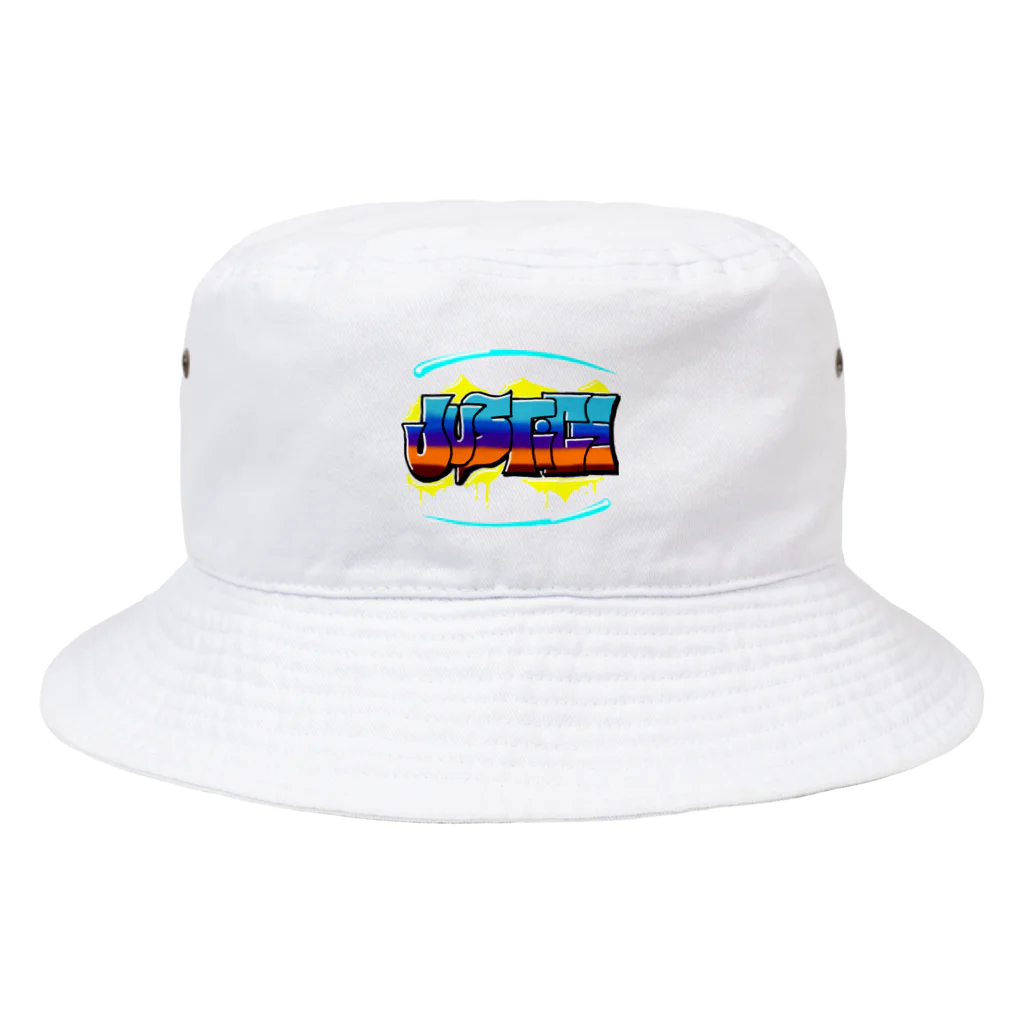 人食べるのグラフィティ「正義」 Bucket Hat