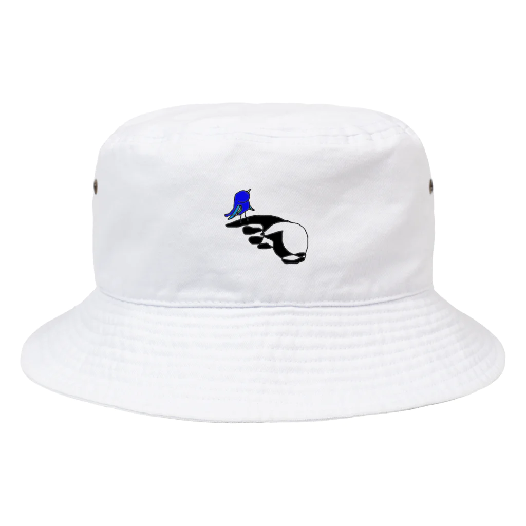 まるむし女房のshirokuro鳥 Bucket Hat