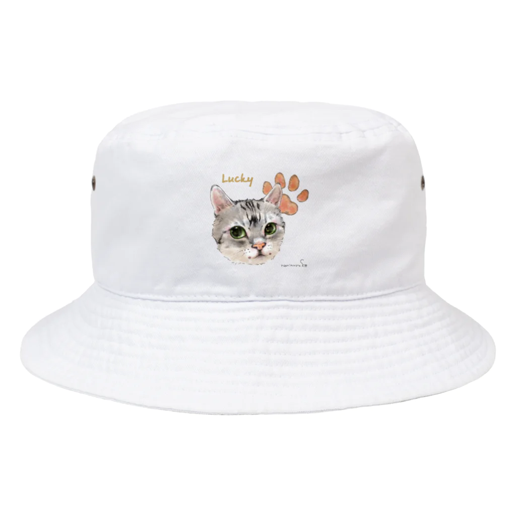 なにぬ猫-YAのうちの子にくきゅうポートレート★Lucky Bucket Hat