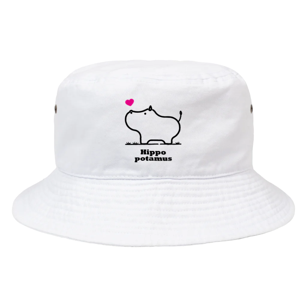 Atelier Cのヒッポー（カバ） Bucket Hat