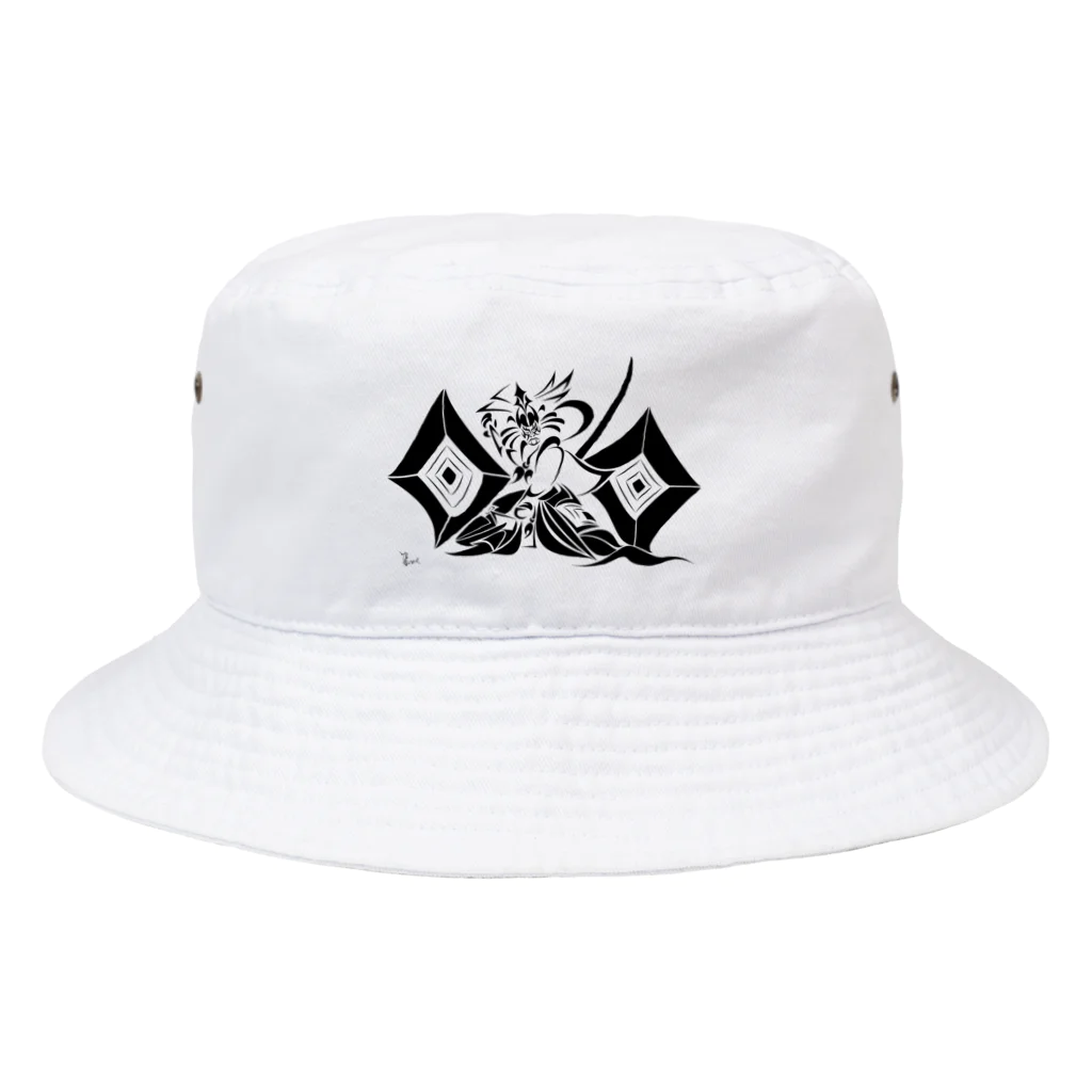 TSUNE工房の歌舞伎Tribal(鎌倉権五郎の見得） Bucket Hat