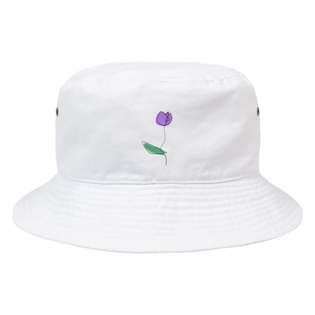 bomiの紫チューリップ Bucket Hat