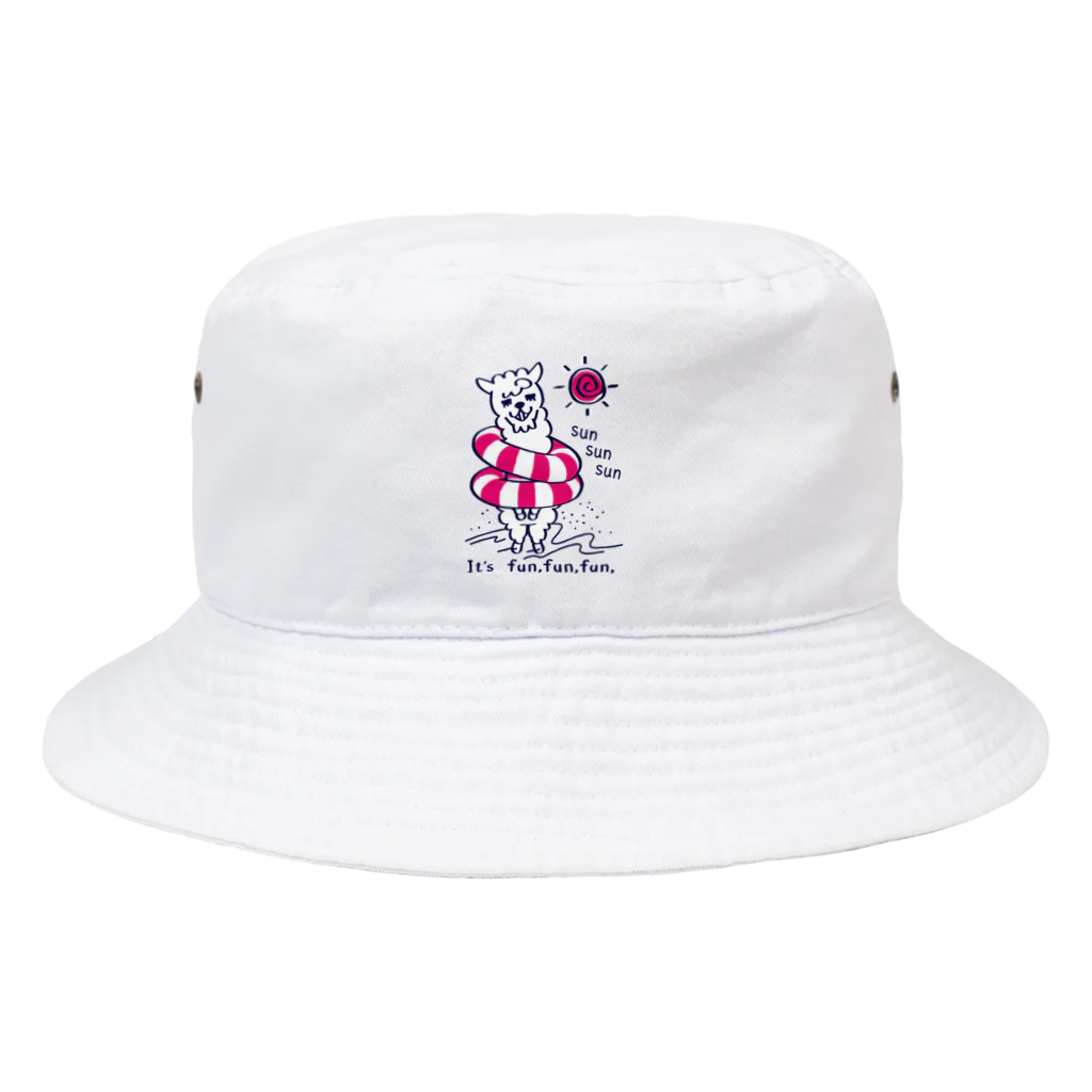 イラスト MONYAAT のCT67あるぱかイズムのsun sun sun Bucket Hat