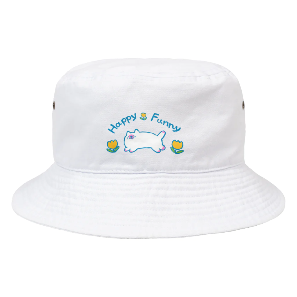 本調子のHappyFunnyねこちゃん Bucket Hat