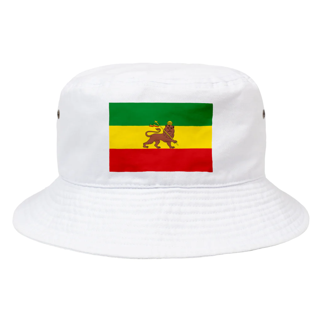 DRIPPEDのRASTAFARI LION FLAG-エチオピア帝国の国旗- Tシャツ Bucket Hat