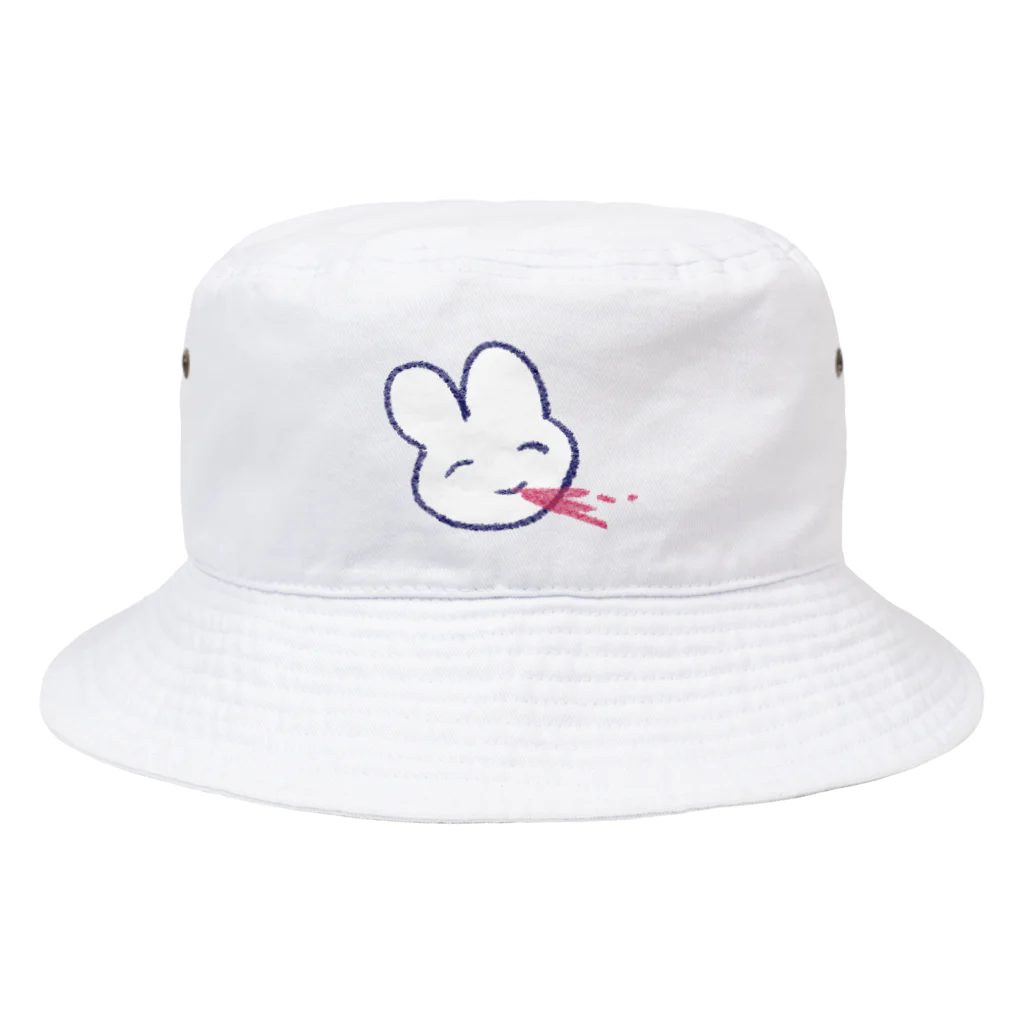 あくむ病院の吐血白うさぎ Bucket Hat