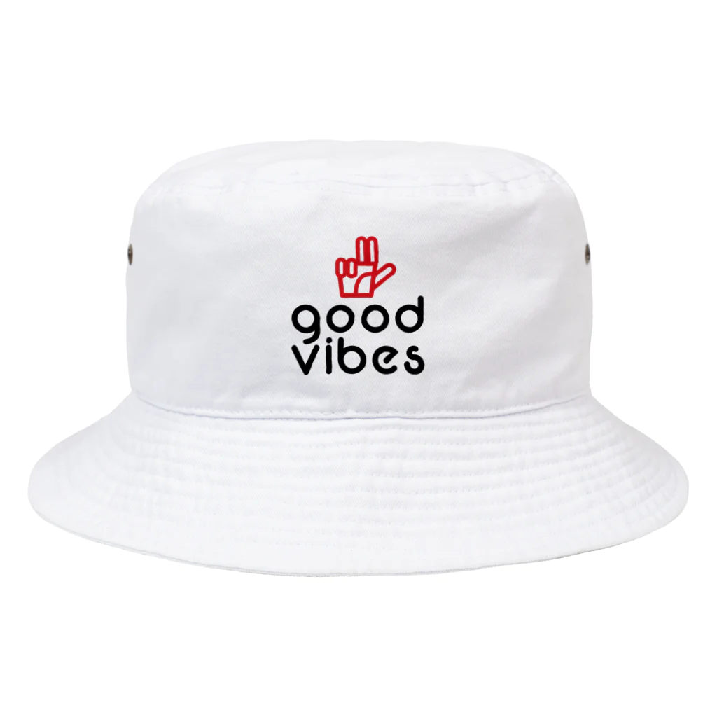 GOODVIBES_ORIGINALのGOODVIBESロゴ Bucket Hat