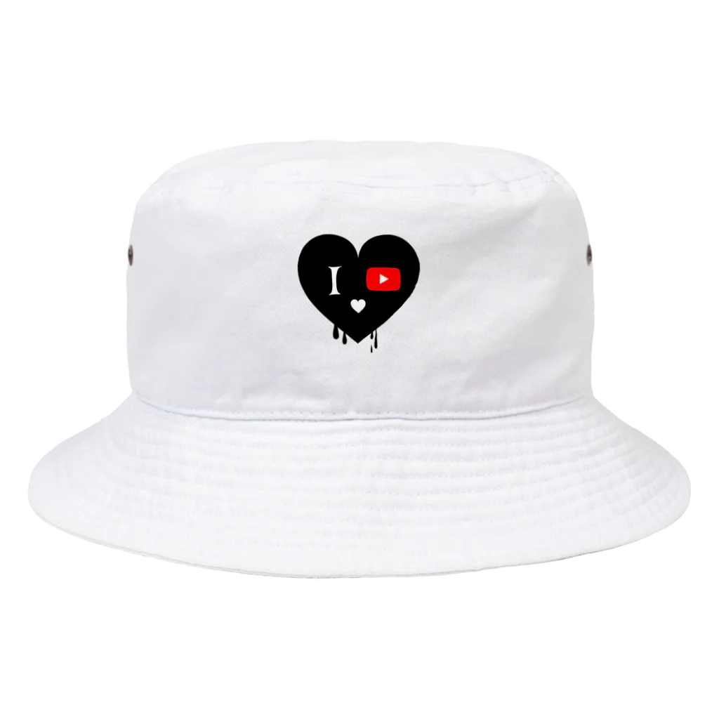 Shop-TのI love youtube Bucket Hat