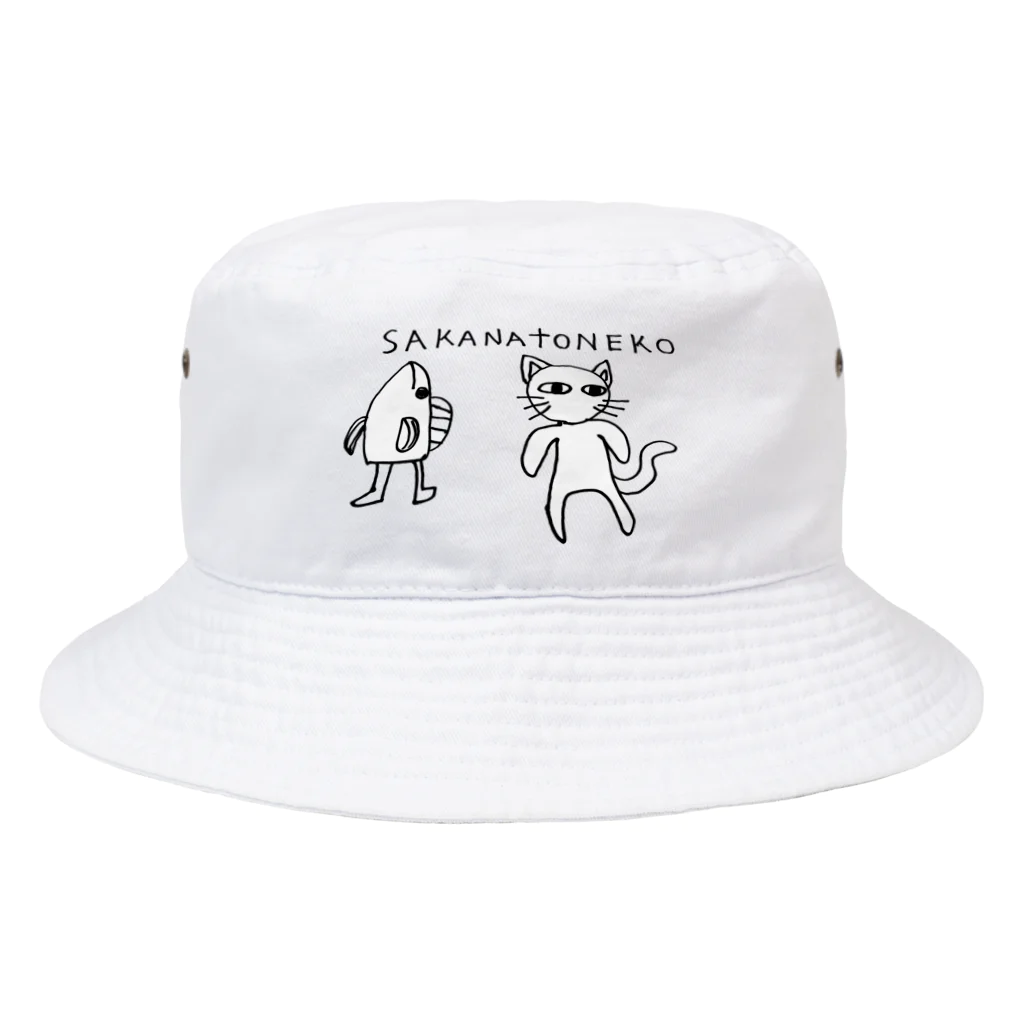wasa-biのSAKANATONEKO Bucket Hat