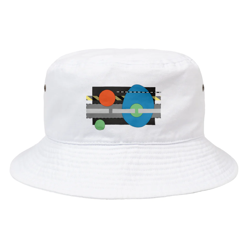 みっきーの　点線と破線 Bucket Hat