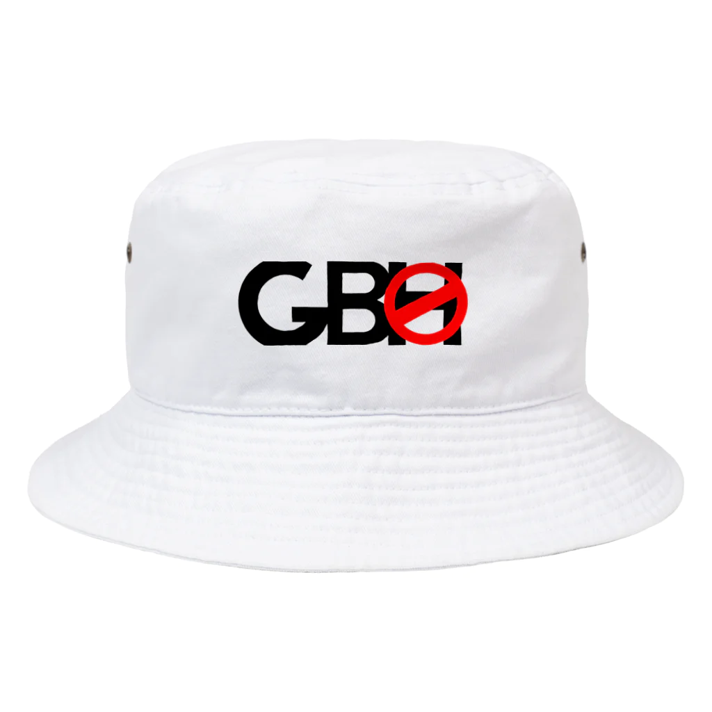 G.B.Hのロゴ バケットハット/ホワイト Bucket Hat