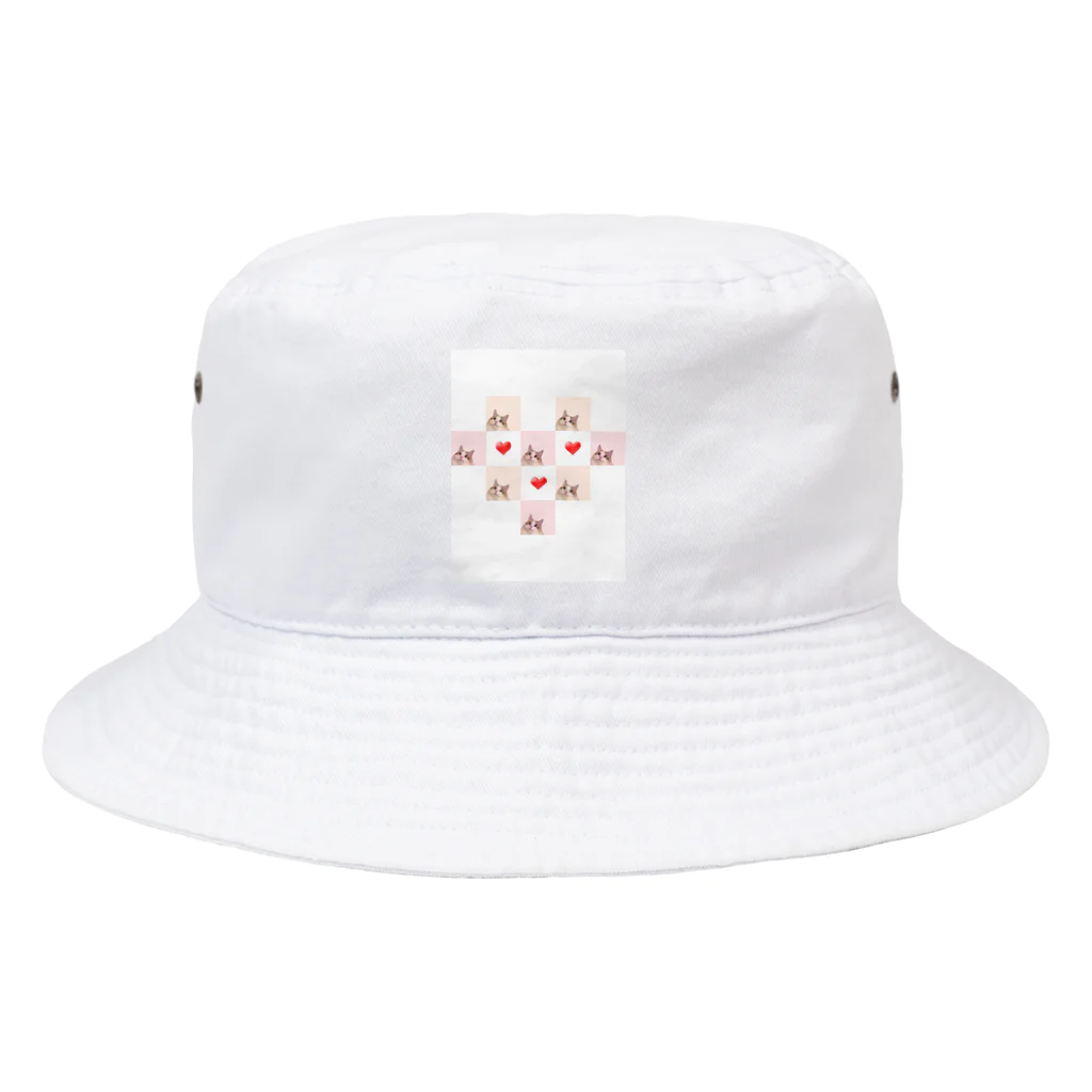 こむぎSHOPのこむぎ❤️ハート Bucket Hat