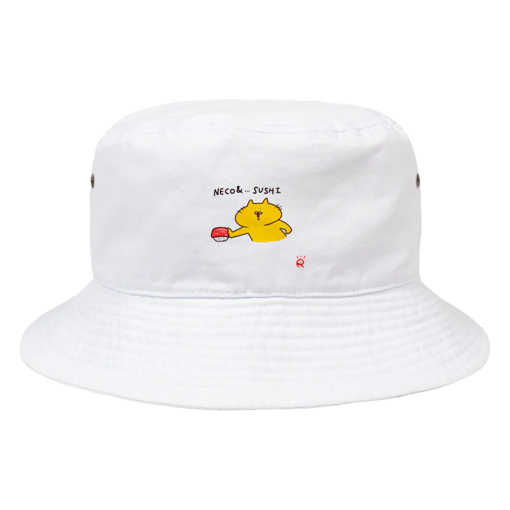 なで肩うさぎの美香堂のネコand寿司 Bucket Hat