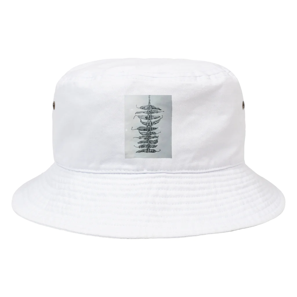 Ichigokun’s shopのイチゴ君唐辛子シリーズ Bucket Hat