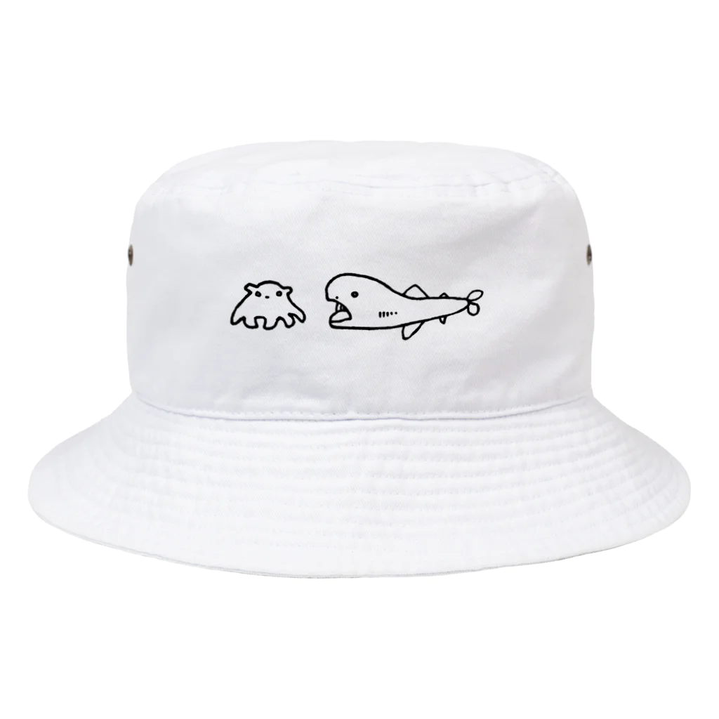 水水水みぬインチキ開運ショップの開運!メンダコとメガマウスのぼうし Bucket Hat