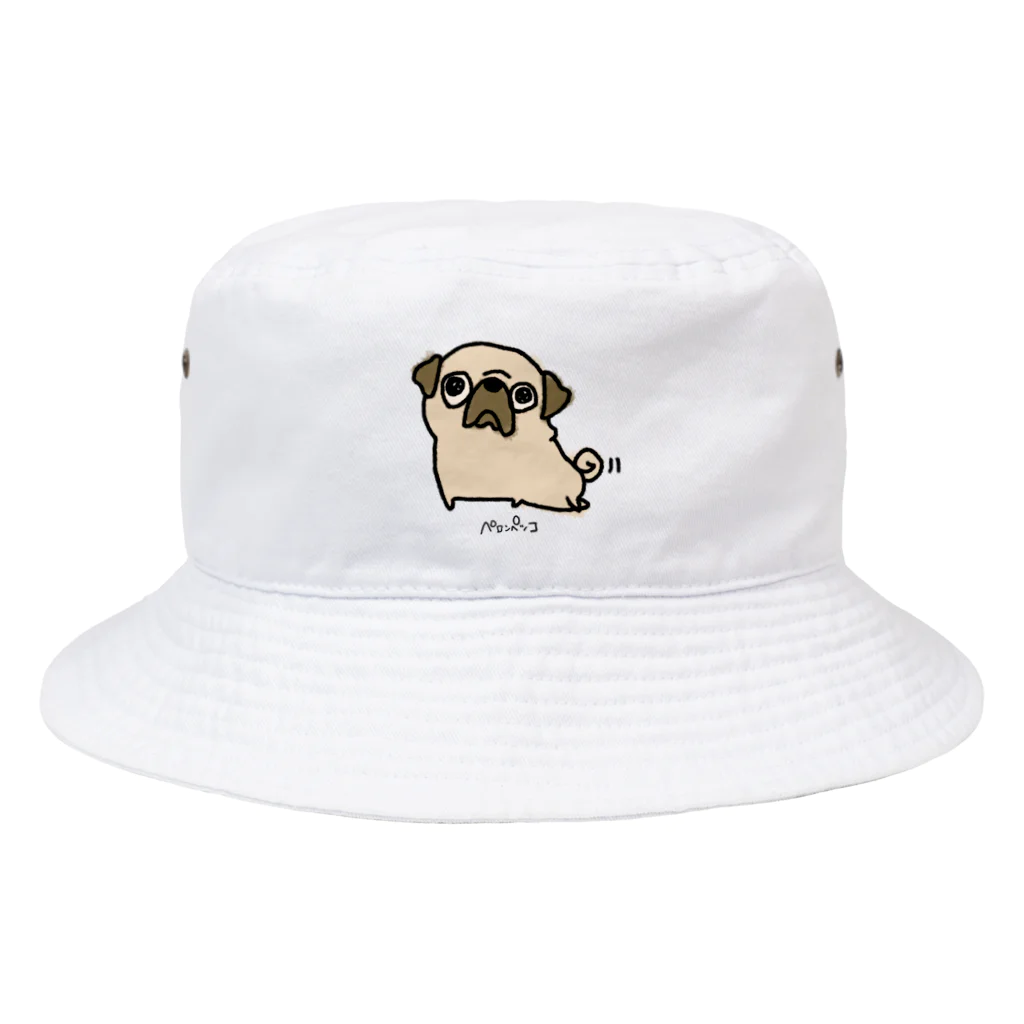 PELLONPEKKOのNEWパグ Bucket Hat