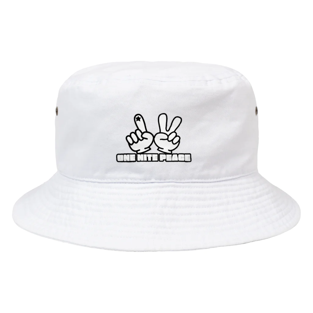 ONE NITE PEACE(ワンナイトピース)のONE NITE  PEACE 指ロゴ Bucket Hat