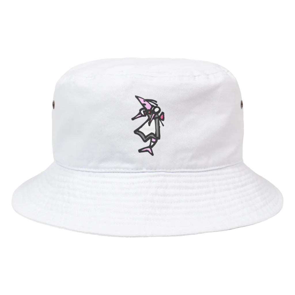 さつきうさぎえびえびショップのEbi Maid えび丸 Bucket Hat