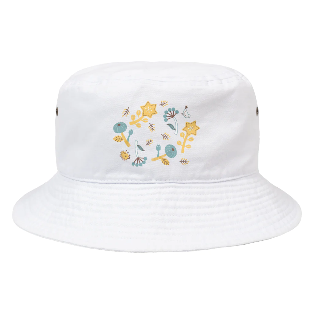 ＋kohのハリネズミくん花ちらし Bucket Hat