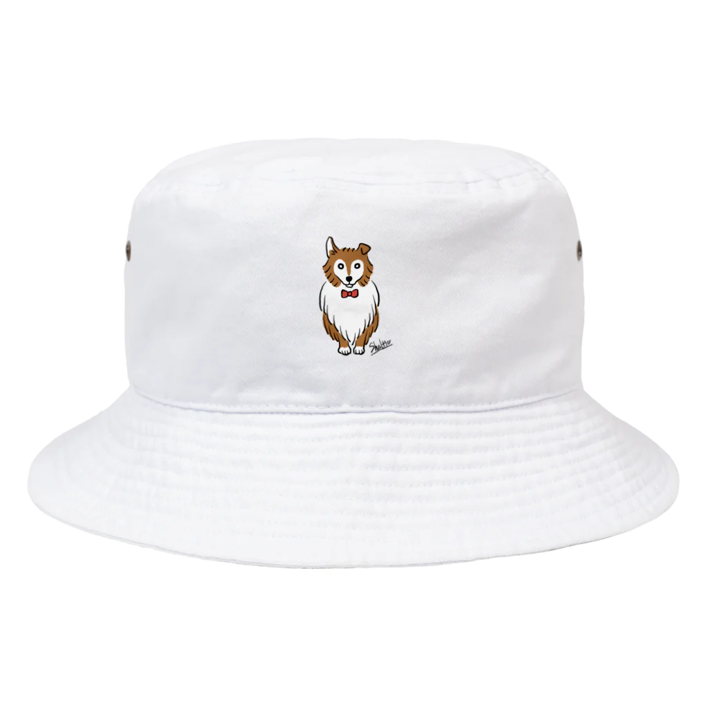 natsumilkのおすわりシェルティ Bucket Hat