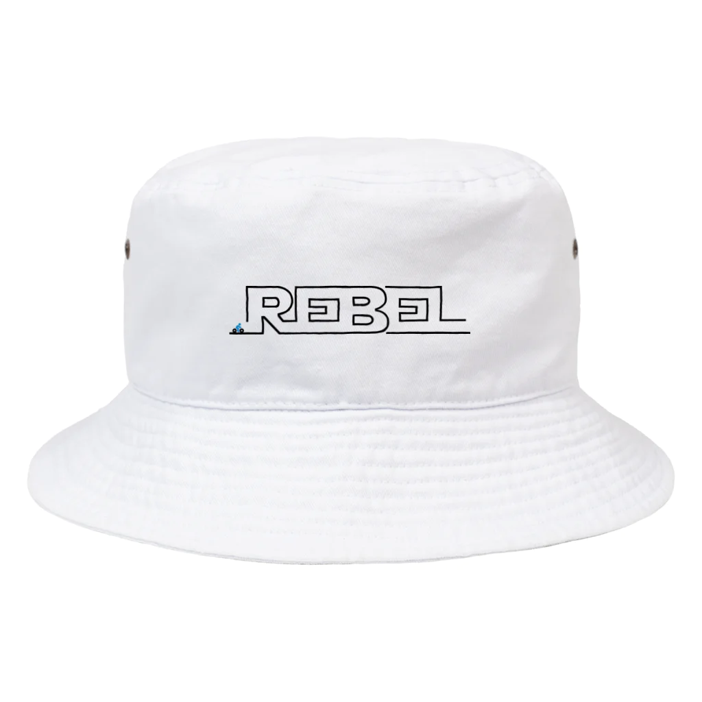 GALACTIC REBELのREBEL LINE BLACK Bucket Hat