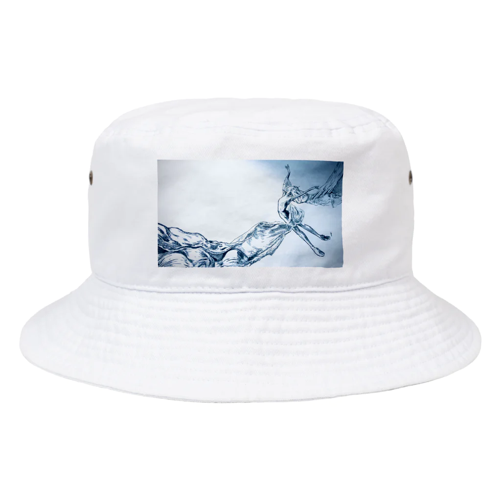 白岩夏一のWings      バレリーナ バレエ 風　水 空 Bucket Hat