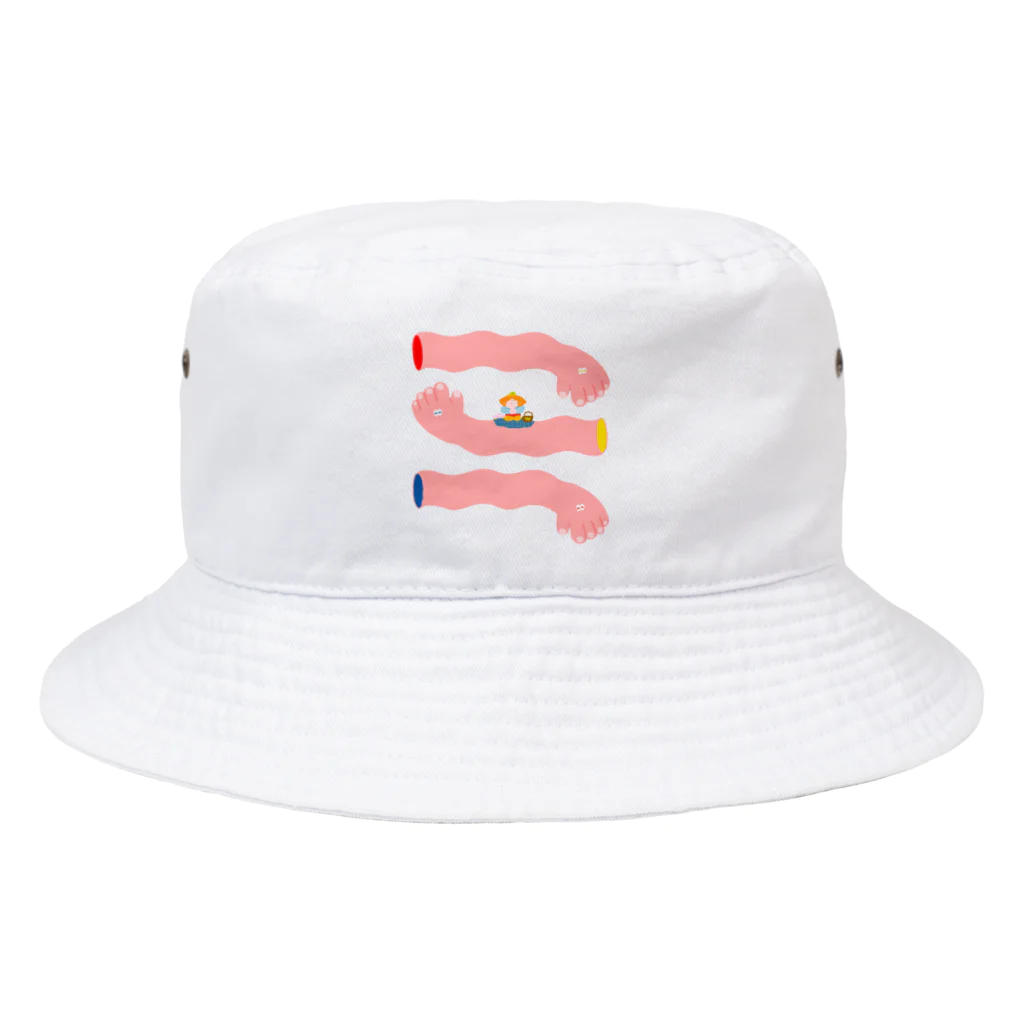 わちゃぽ宇宙人/シマダソラシドの🍙真ん中でピクニック🍙 Bucket Hat