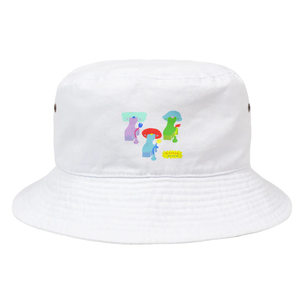 わちゃぽ宇宙人/シマダソラシドのうちゅうじんの石膏像👽🔥 Bucket Hat