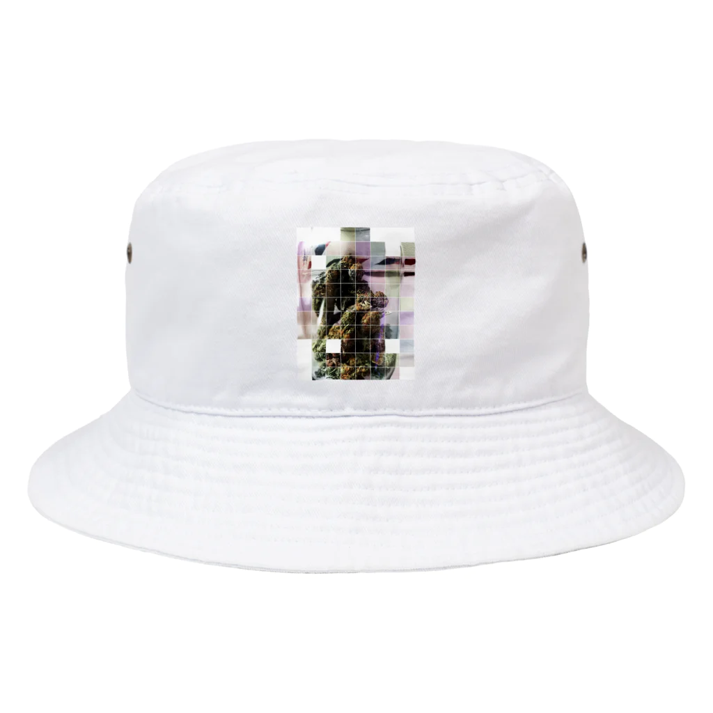 パスタ作った俺のモザイク巾着 Bucket Hat