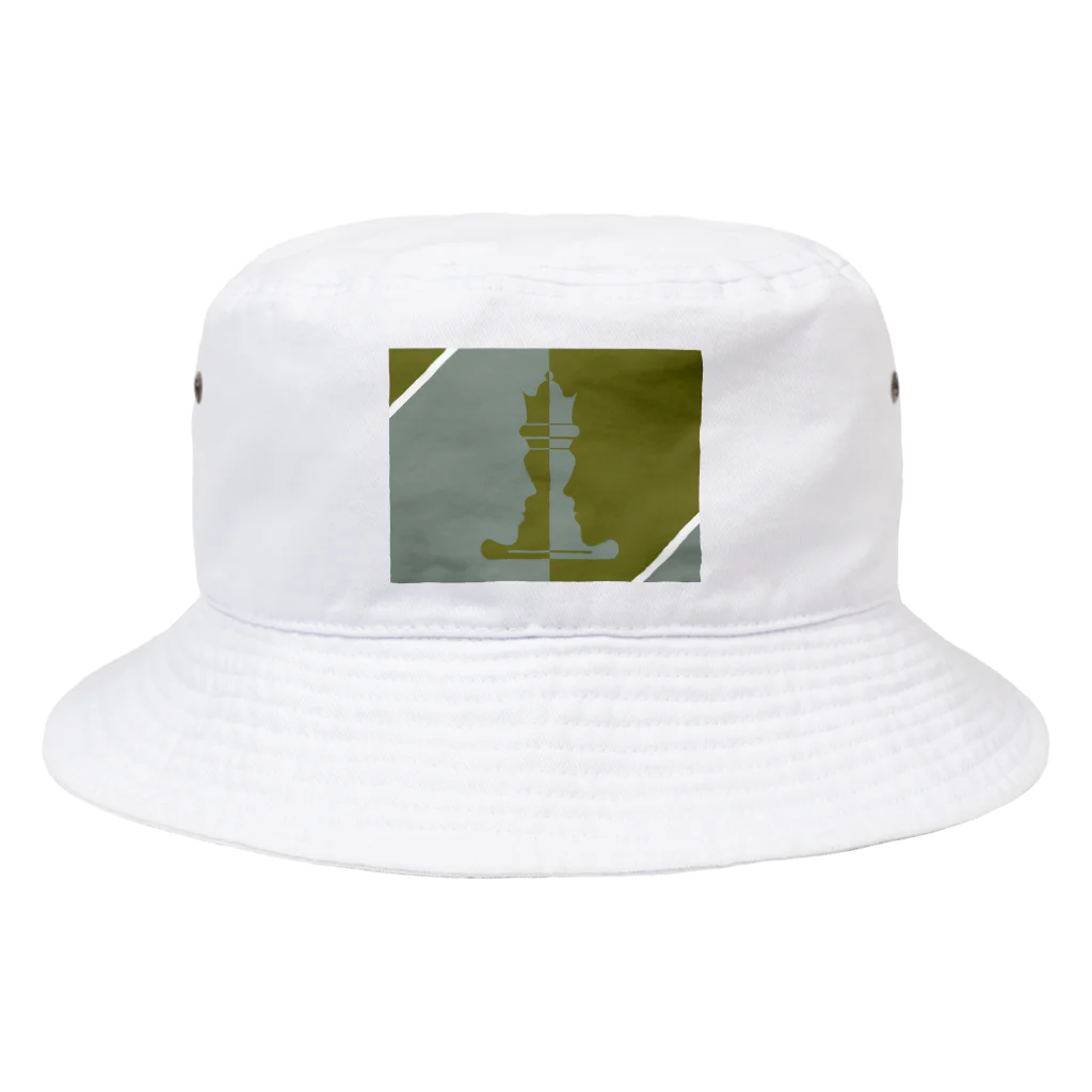 hsclip HIROのチェスQueen andレディ　ロゴ Bucket Hat