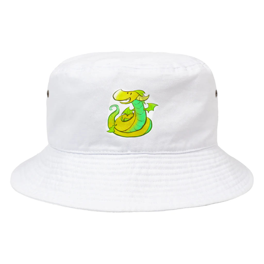 ハチノショップ　スズリ店のぐるぐるドラゴン Bucket Hat