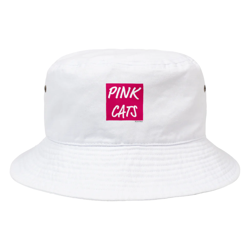 ReeminDesignのPINK CATS バケットハット