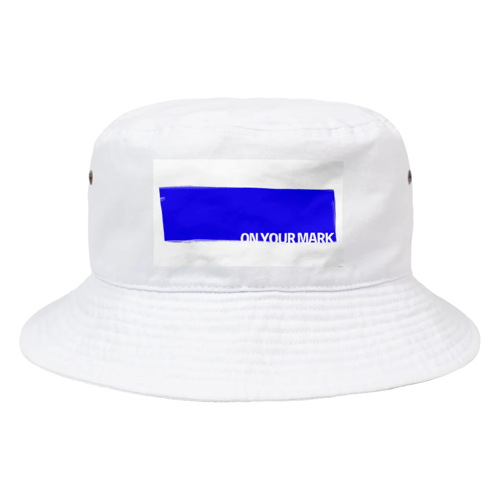 BIG LUCKY DESIGN COMPANY OFFICIAL SHOPのON YOUR MARK BLUE Bucket Hat