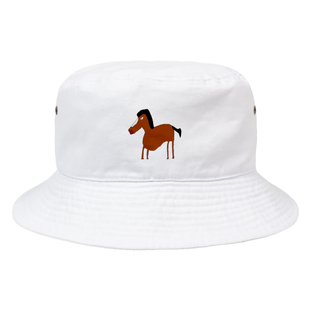 マクマク屋のお絵かきのウマのUMA！ Bucket Hat