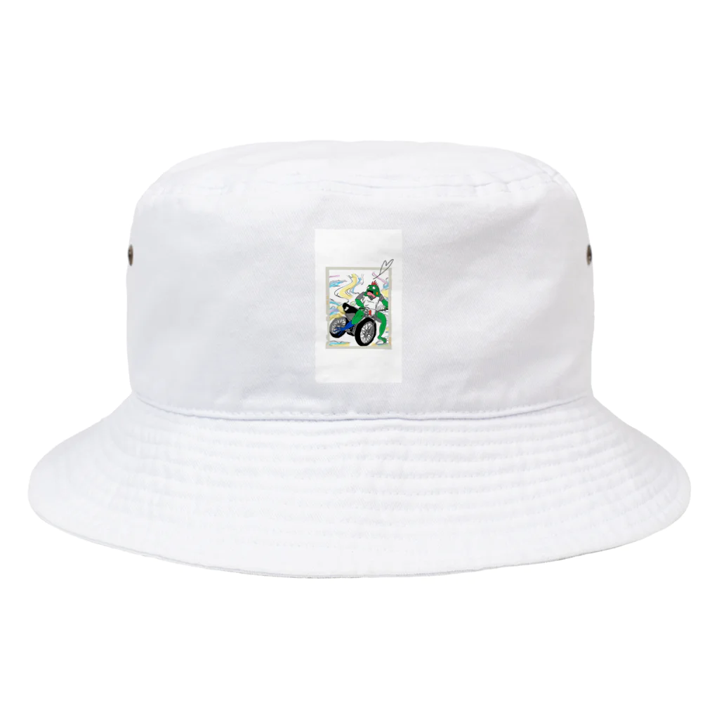 オリジナリティ強めのイグアナバイクくん Bucket Hat