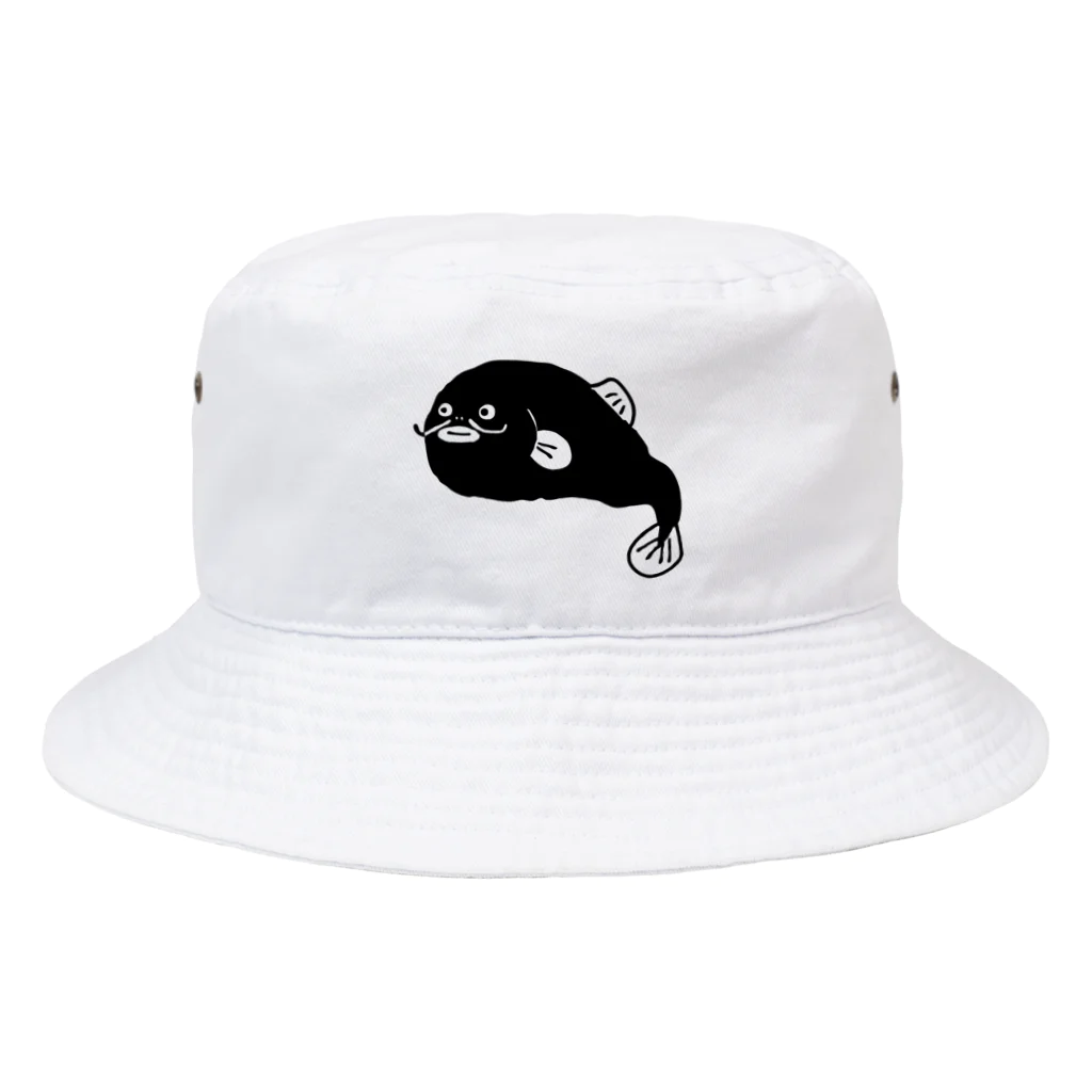 イラストレーター yasijunのナマズさん黒 Bucket Hat