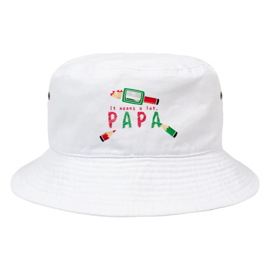 イラスト MONYAAT のちびた色鉛筆 PAPA*A Bucket Hat