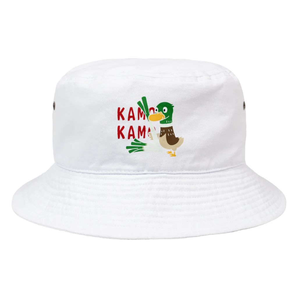 イラスト MONYAAT の鴨カモ カモかも C Bucket Hat