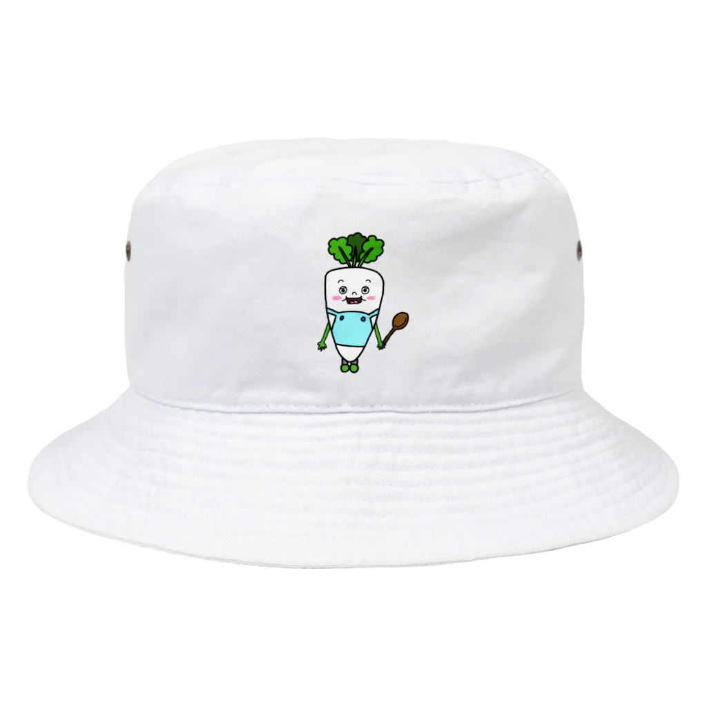 Let's Vegetablesのだいこさん【Let's Vegetables】 Bucket Hat