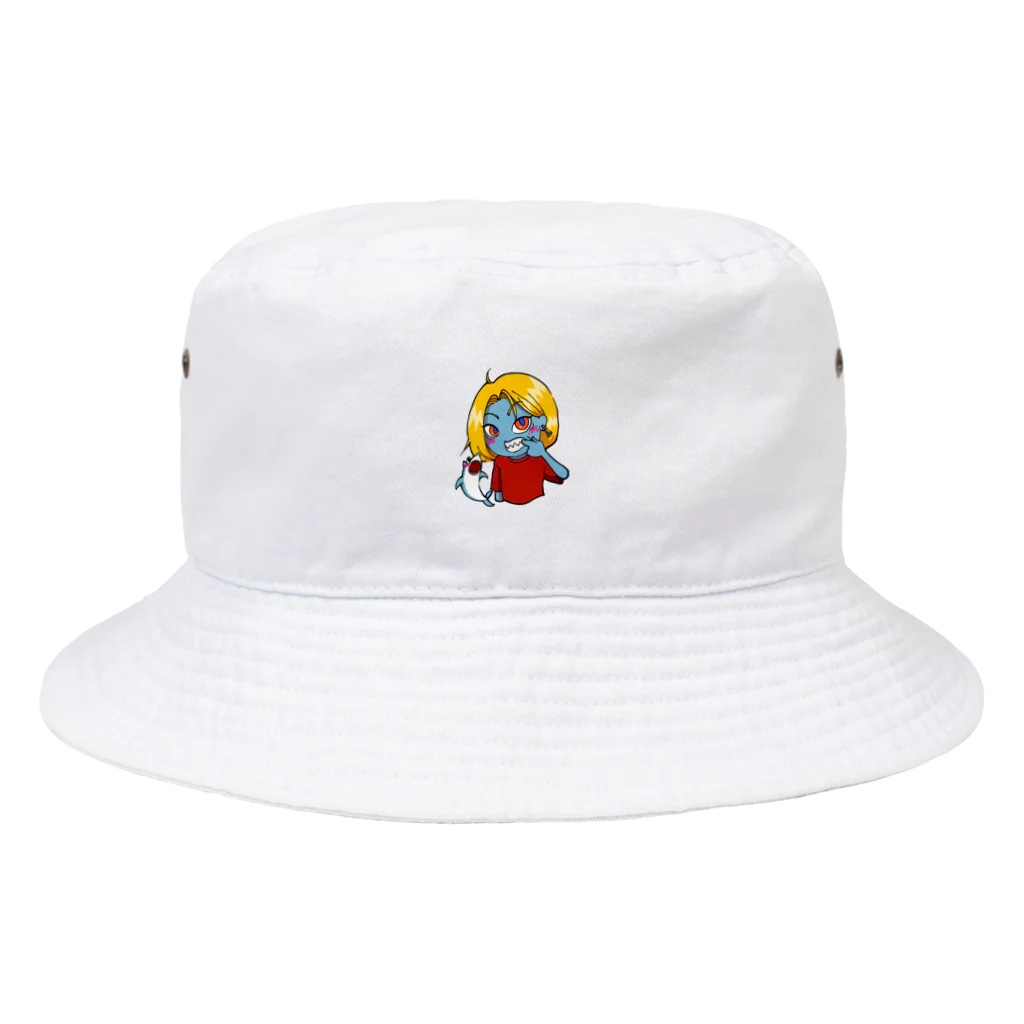 Orangeのサメキバ Bucket Hat