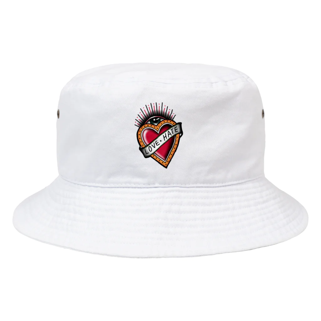 ACA oldschool tatsのLove Hate Bucket Hat